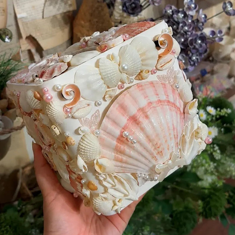 Seashell Tissue Box Cover