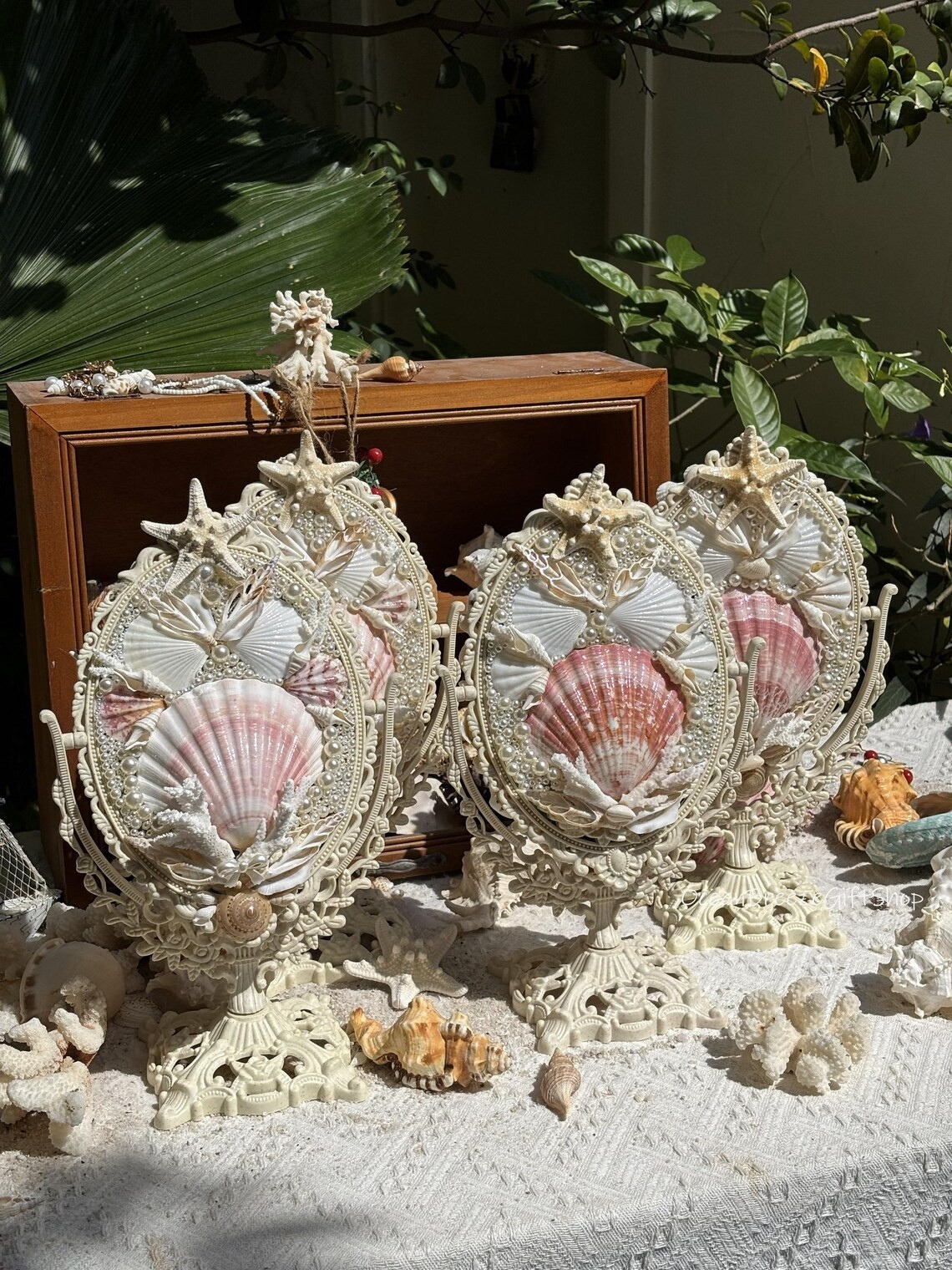 Scallop Shell Vanity Mirror