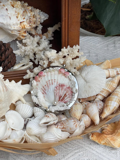 Seashell Compact Mirror