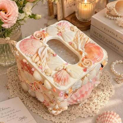 Seashell Tissue Box Cover