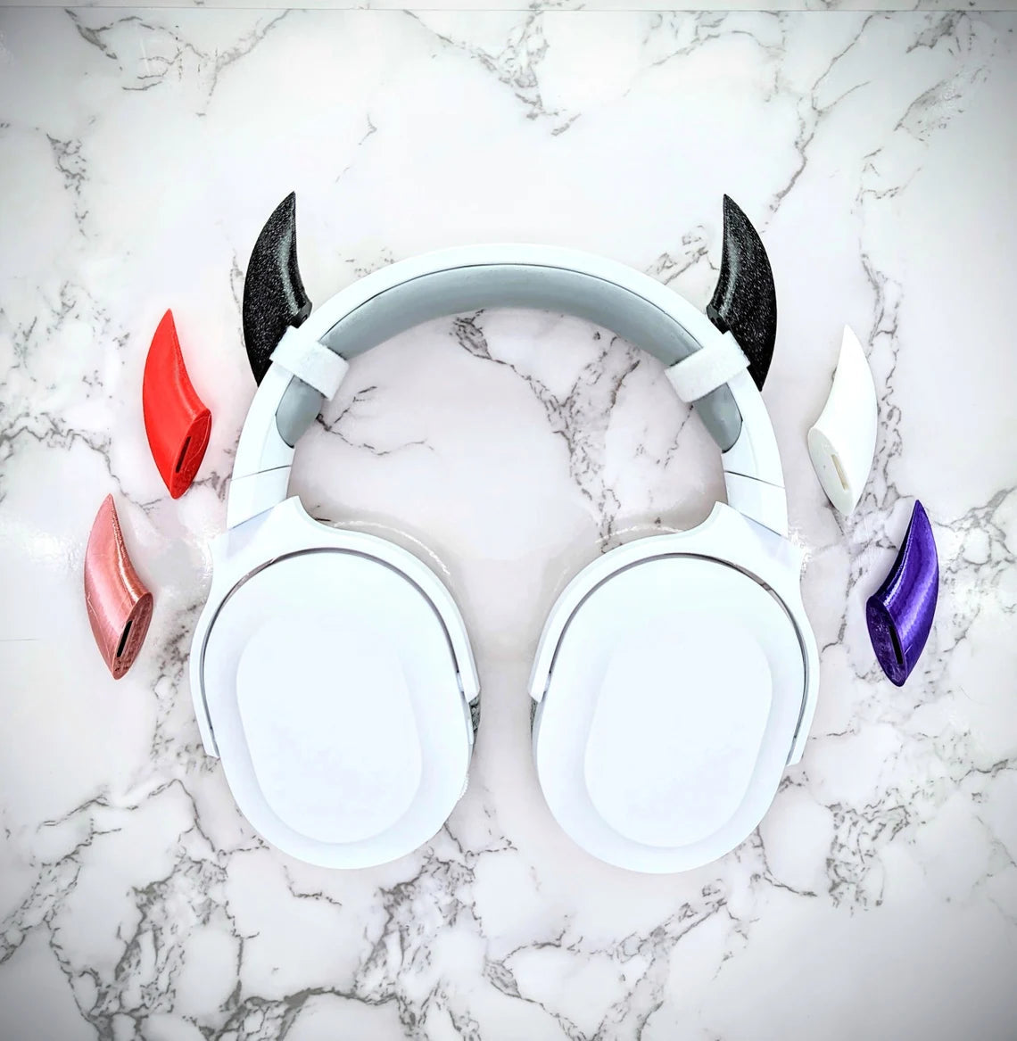 Tiny Demon Horns for Headset