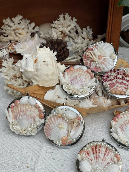 Seashell Compact Mirror