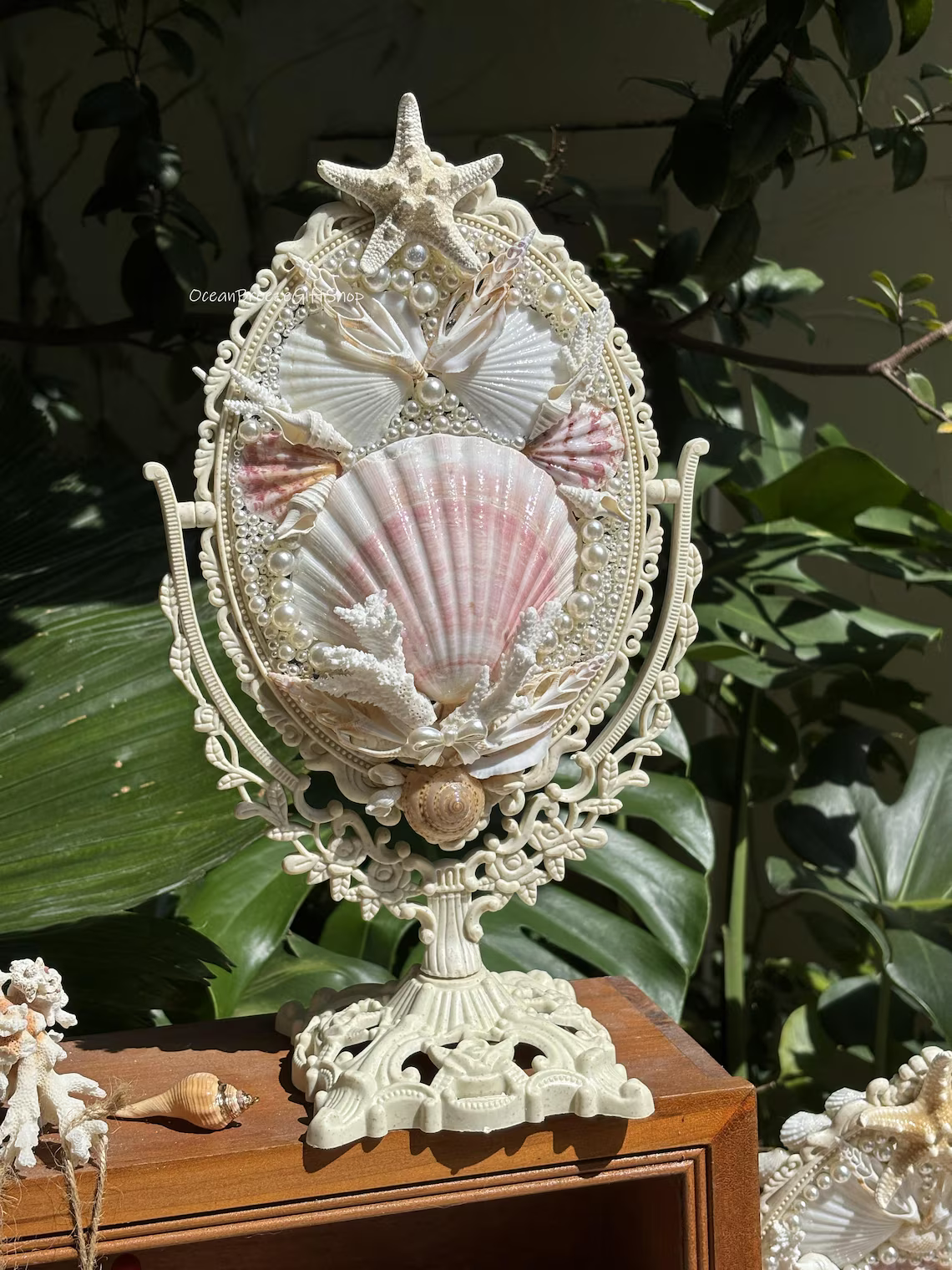 Scallop Shell Vanity Mirror