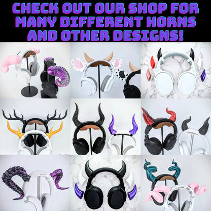 Tiny Demon Horns for Headset
