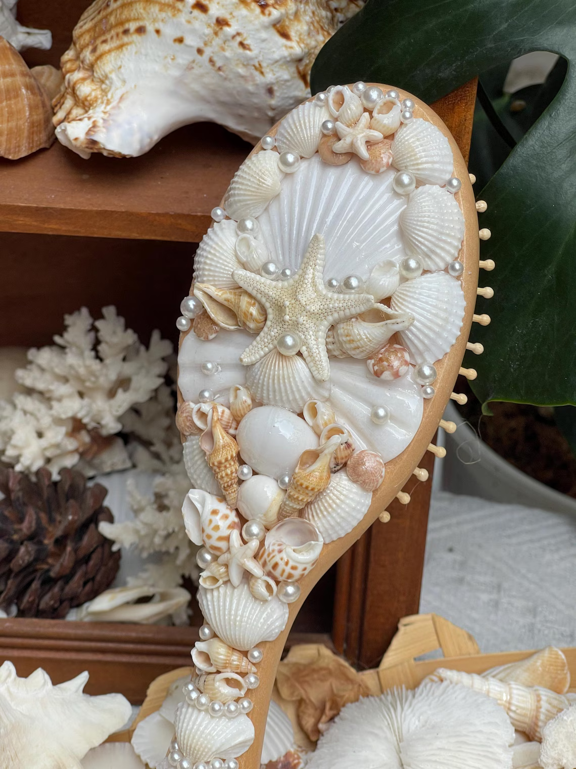 Seashell Hair Brush