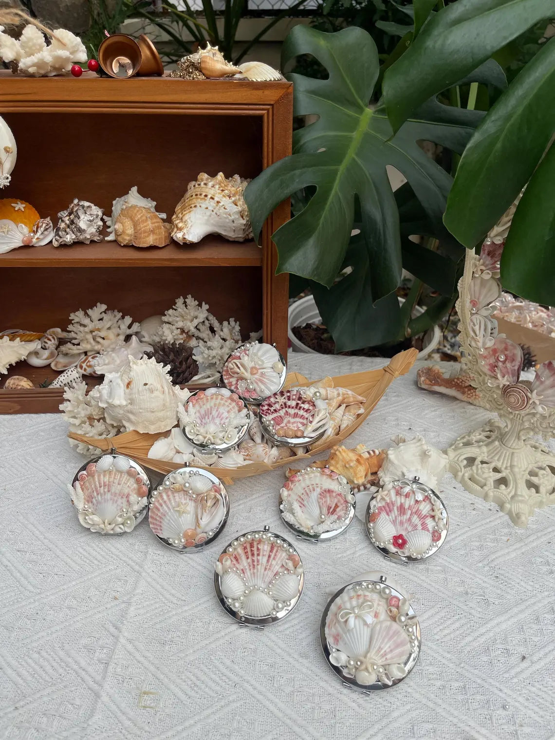 Seashell Compact Mirror