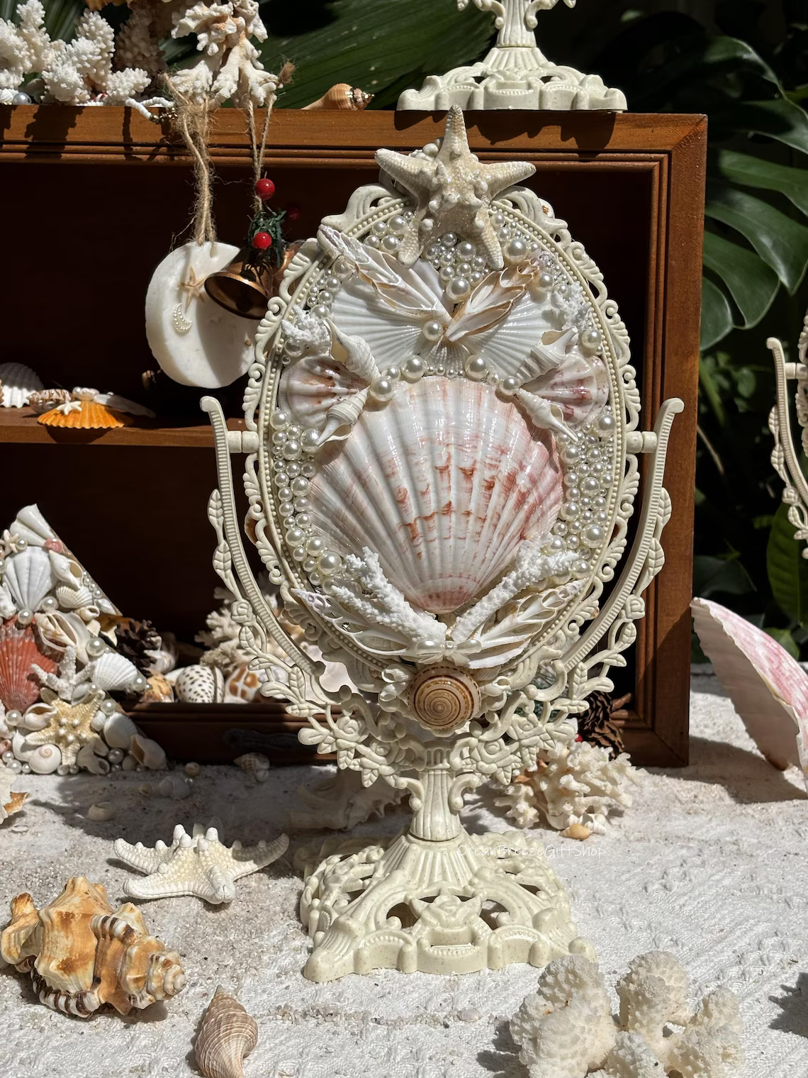 Scallop Shell Vanity Mirror