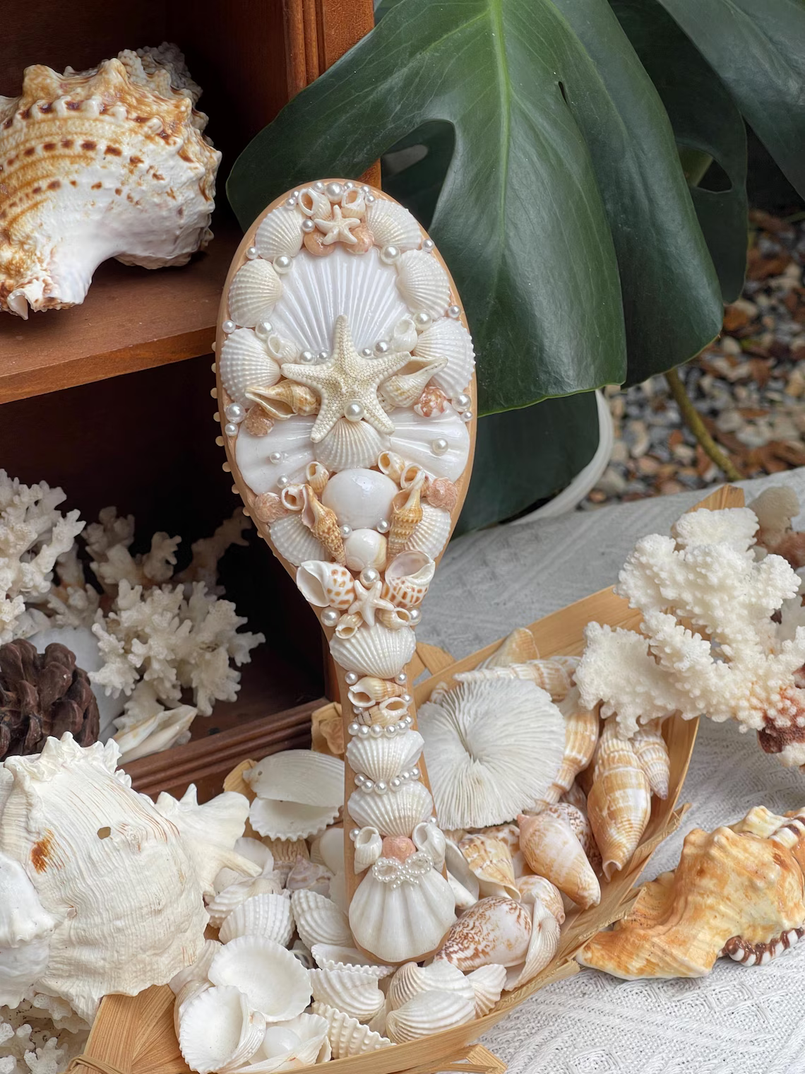 Seashell Hair Brush