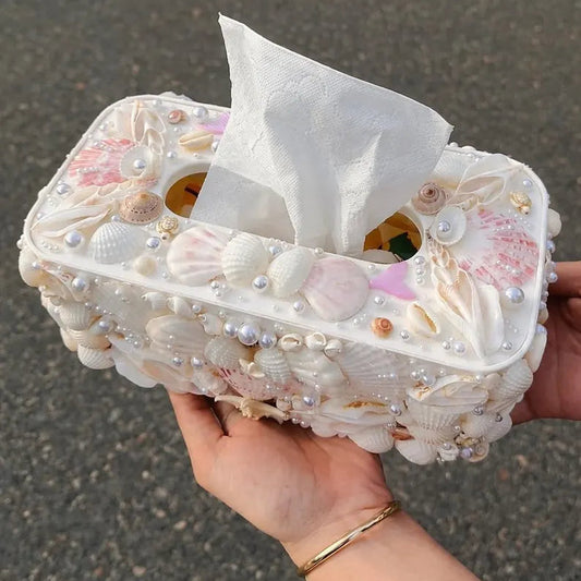 Seashell Tissue Box Cover
