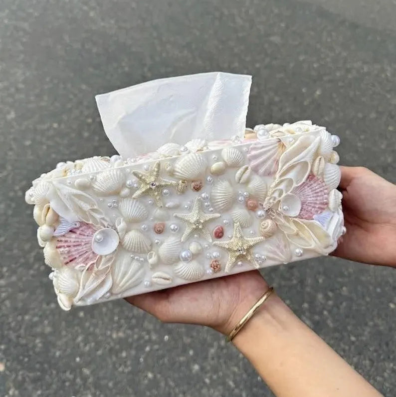 Seashell Tissue Box Cover