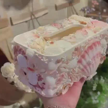 Seashell Tissue Box Cover